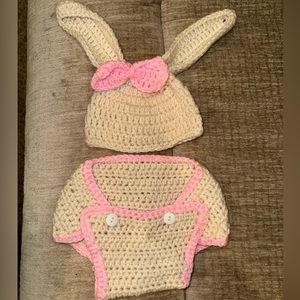 Baby Bunny Crochet Outfit Photo Prop Bunny Costume Baby Photography